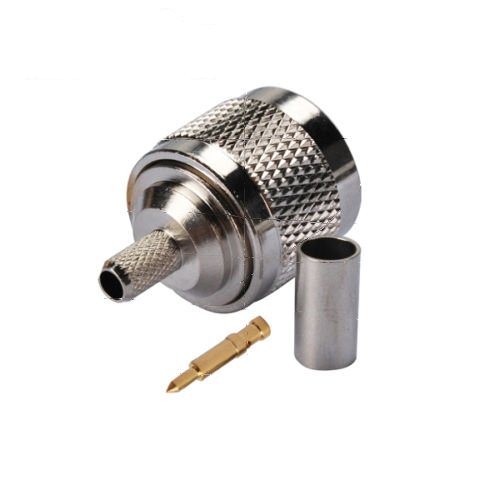 RF tipo N macho conector de crimpado para RG58 LMR195 RG400 RG142 Cable USA Envío