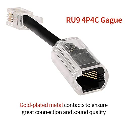 Vthahaby Desenredador de cable telefónico, cable giratorio de 360 grados, cable giratorio para desenredar, accesorio de teléfono (paquete de 6