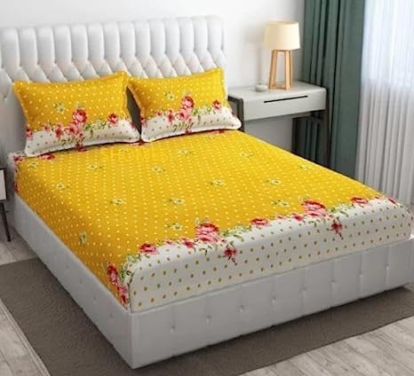 Juego de 2 sábanas bajeras auténticas de tamaño Queen con fundas de almohada, comodidad de lujo para una noche de sueño perfecta (60 x 78 pulgadas),