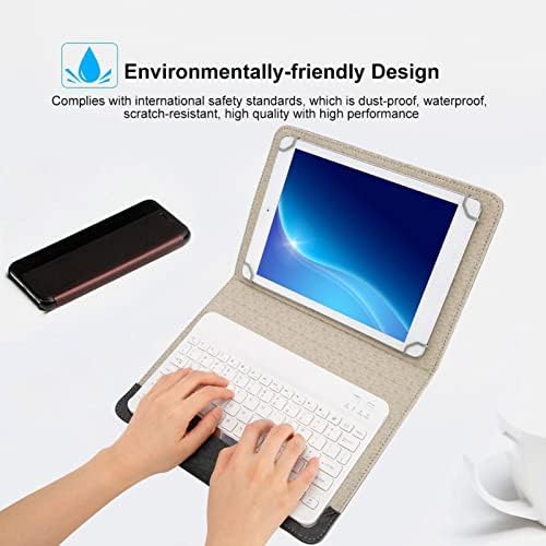 Goshyda 9.7 10.1 pulgadas universal Tablet PU funda protectora + teclado Bluetooth para Androidpara iOSpara ganar, para airepara Samsungpara Huawei