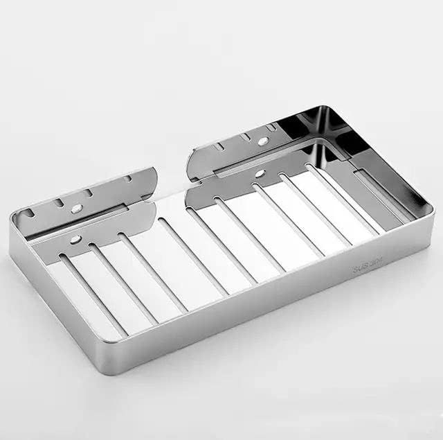 THEODORE Jaboneras de acero inoxidable, soporte para jabón de barra autoadhesivo, jabonera autodrenante para barra de jabón, soporte para jabón para