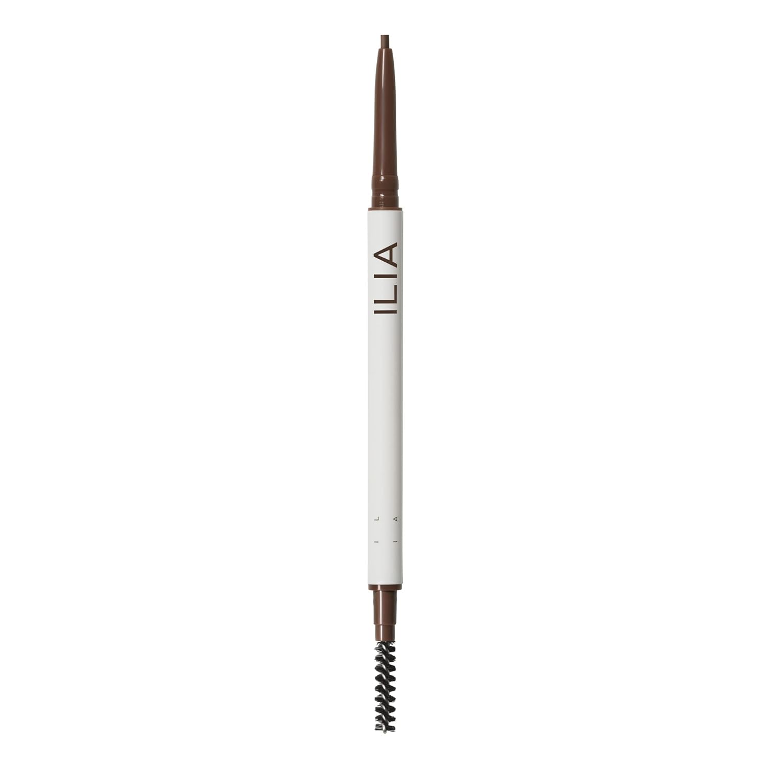 ILIA – Lápiz completo de cejas de micro punta  No tóxico, vegano, libre de crueldad, maquillaje limpio (marrón oscuro)