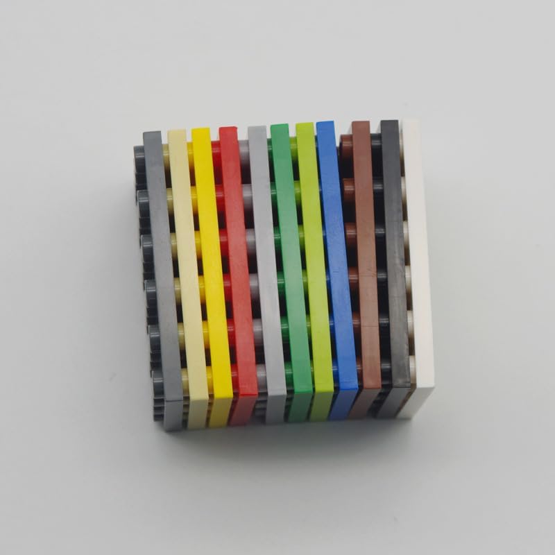 Placas amarillas clásicas a granel, placa amarilla de 4 x 6, placas de construcción planas de 20 piezas, compatibles con piezas y piezas de Lego 4 x