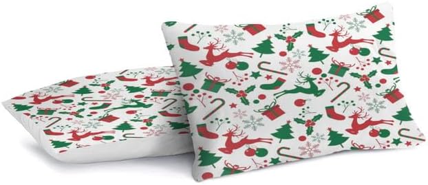 Bidesign Juego de funda de edredón con temática navideña para cama individual (1 funda de edredón + 2 fundas de almohada)