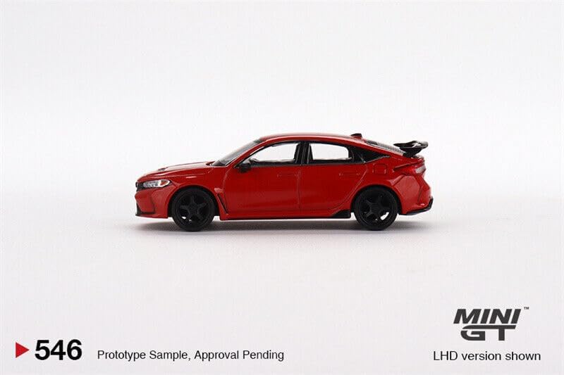 True Scale Miniatures Modelo de coche compatible con Honda Civic Type R Rallye 2023 WAdvan GT Wheel Red Limited Edition 164 Modelo de coche fundido