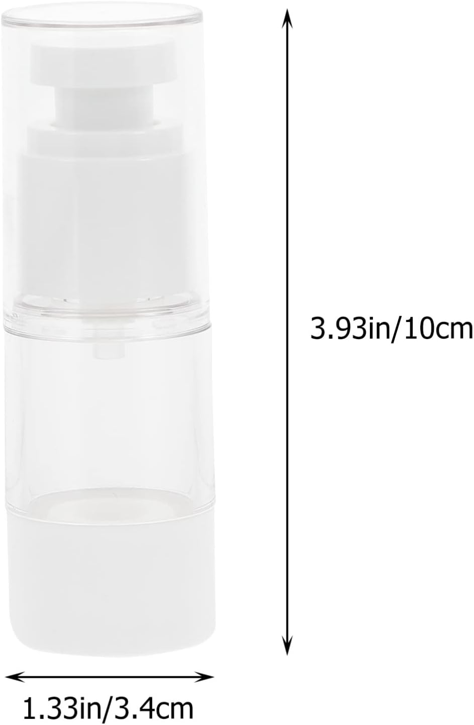 EXCEART Botellas de bomba sin aire Botellas de spray de plástico portátiles Estos contenedores compactos son principalmente adecuados para llenar