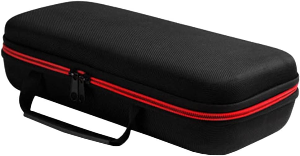 Vaguelly Bolsa de almacenamiento para micrófono, dos micrófonos inalámbricos, estuche de almacenamiento portátil, bolsa de micrófono doble EVA,