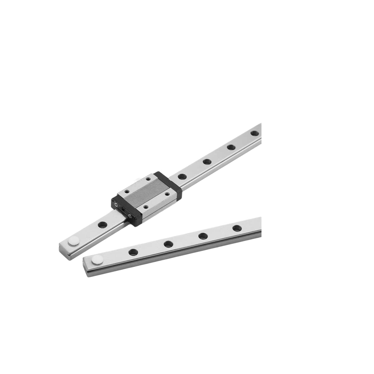 Riel lineal MGN12 de 37.8 pulgadas, 1 riel deslizante de movimiento lineal en miniatura MGN12 + 1 bloque de transporte deslizante lineal MGN12H de