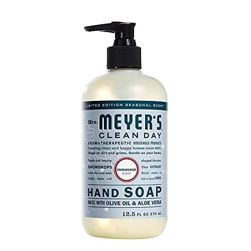 Mrs. Meyer’s – Paquete variado de jabón líquido para manos, Snow Drop + Iowa Pine 15.5 onzas (paquete de 2)