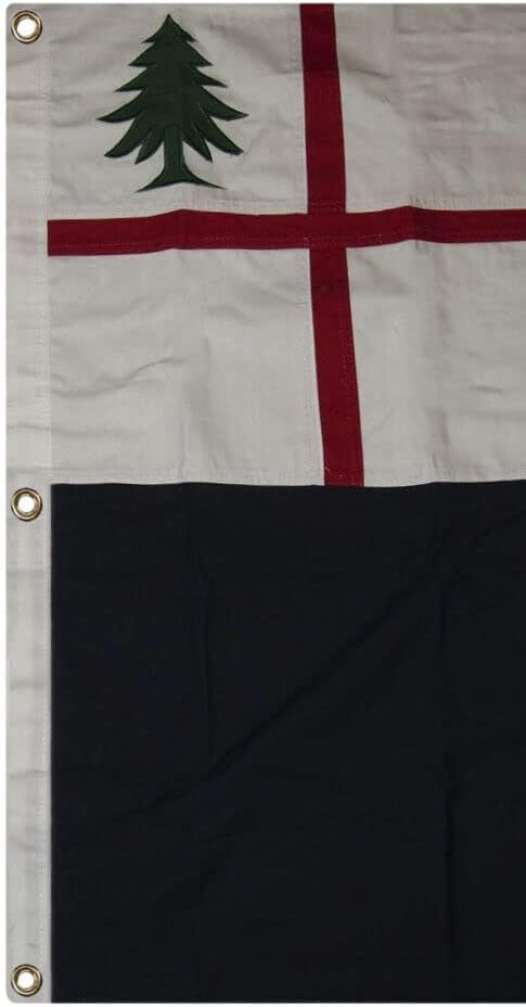 Bandera de Bunker Hill histórica bordada 3×5 premium bordada 100% algodón 3’x5′ 3 clips