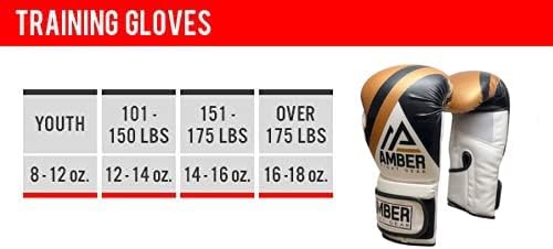 Amber Fight Gear Guantes de boxeo Fury Boxeo, Kickboxing, Muay Thai, guantes de entrenamiento para saco de boxeo, guantes de boxeo, color