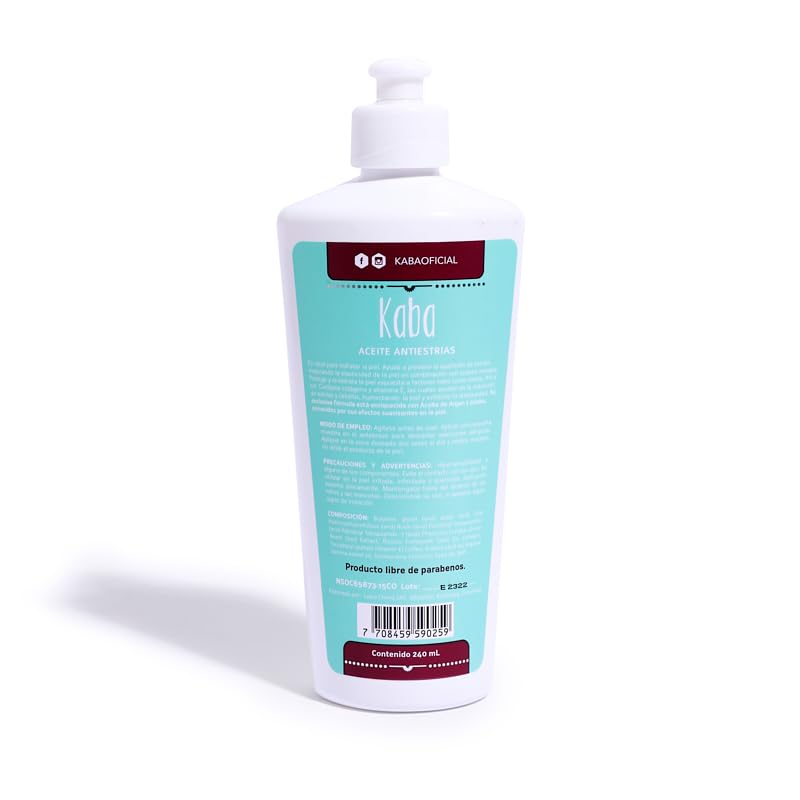 D’Luchi Aceite de estrías Kaba, eliminación de cicatrices, probado por dermatólogos, enriquecido con colágeno y vitamina E, hidrata la piel, no