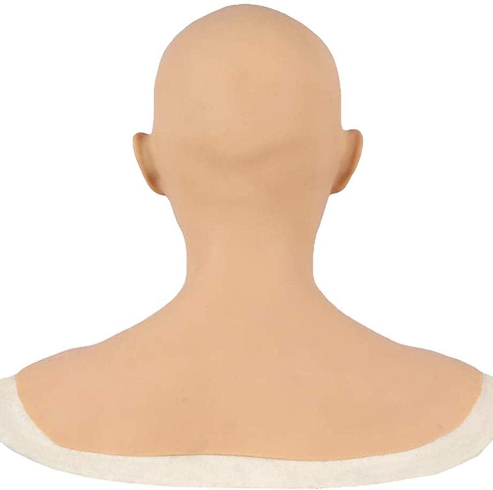 Cubierta para la cabeza, máscara de látex única para disfraz de Halloween, adecuada para travesti, travesti, Drag Queen, de hombre a mujer, unisex