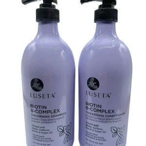 Luseta Biotin B-Complex Champú Acondicionador Duo Pack Set 33.8 oz Botellas Bomba Top Color Seguro Sin Sulfato Sin parabenos ni Gluten Luseta Biotin B-Complex Champú Acondicionador Duo Pack Set 33.8 oz Botellas Bomba Top Color Seguro Sin Sulfato Sin parabenos ni Gluten