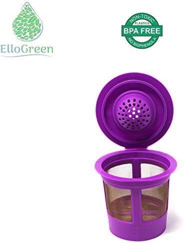 4 nuevos filtros reutilizables individuales K-Cups para cafeteras Keurig 2.0 y 1.0  Repuesto de copa K de repuesto chapado en oro premium universal