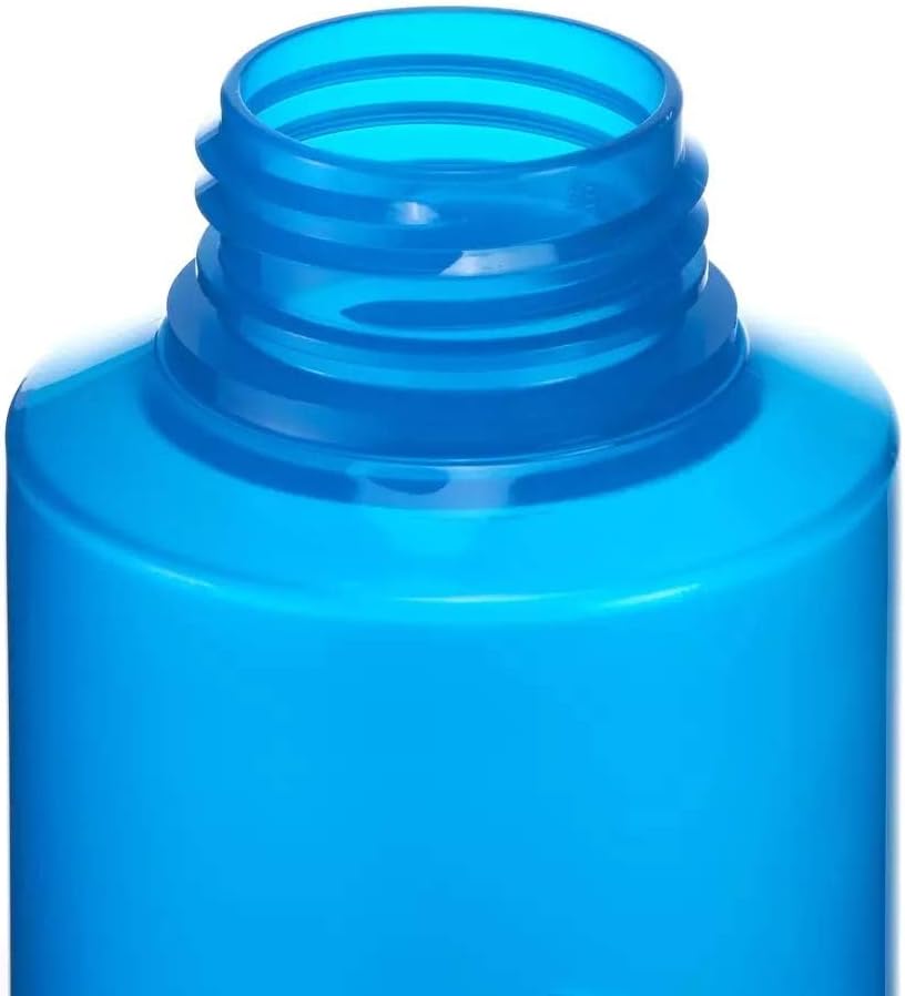Quechua Botella 25.4 fl oz – Azul con Mosquetón de Plástico Gancho para la Botella