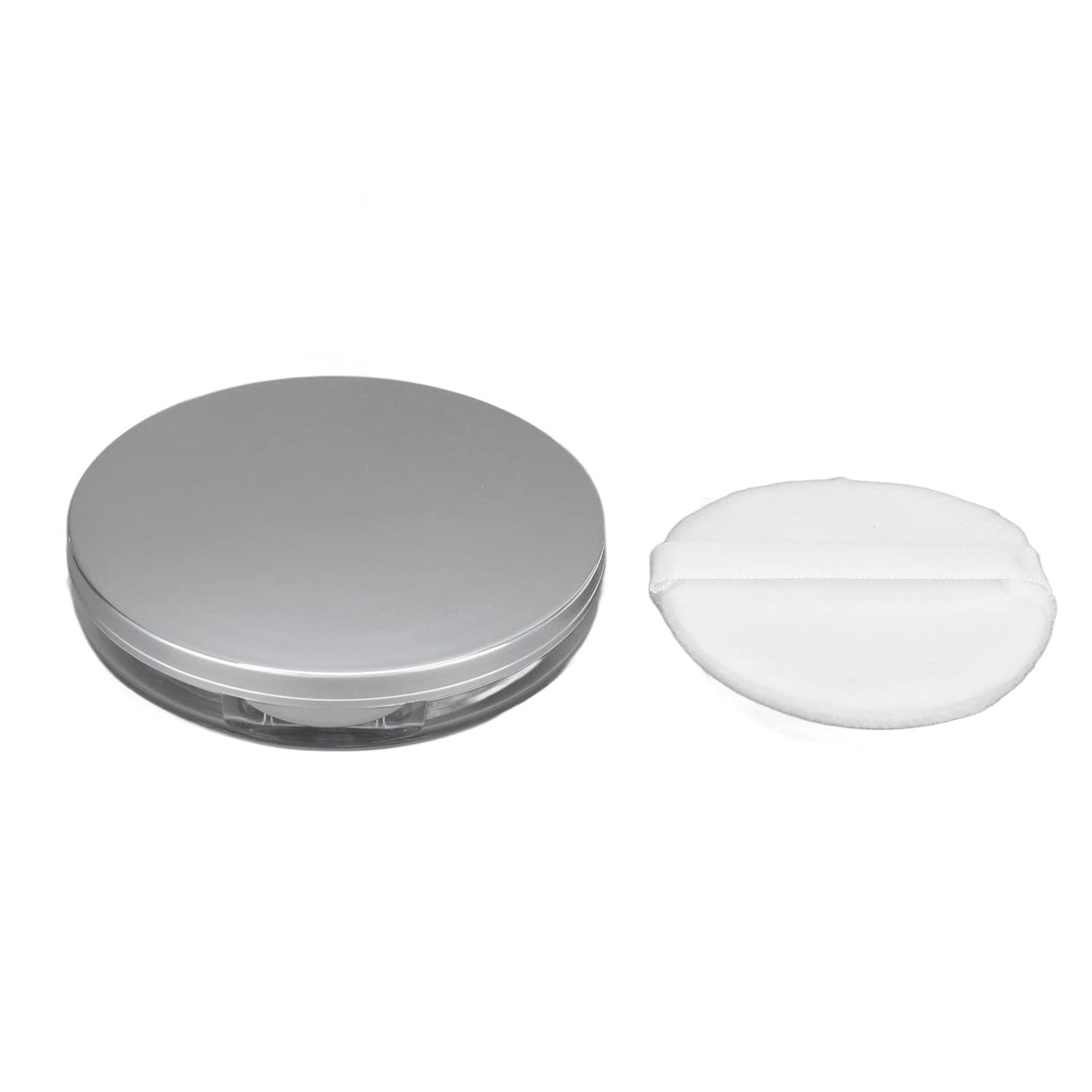 Caja de polvo suelto recargable, contenedor de plástico reutilizable vacío de 0.11 oz con soplo de polvo, estuche de maquillaje portátil para