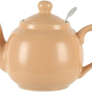 Tetera Farmhouse con infusor, cerámica, albaricoque, 2 tazas (20.3 fl oz) Tetera Farmhouse con infusor, cerámica, albaricoque, 2 tazas (20.3 fl oz)