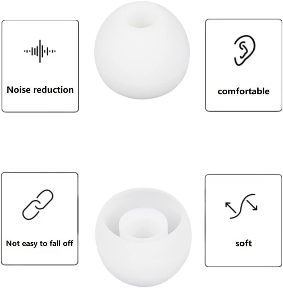 36 piezas de puntas pequeñas para auriculares de silicona suaves y cómodas, piezas de repuesto de silicona para la mayoría de auriculares