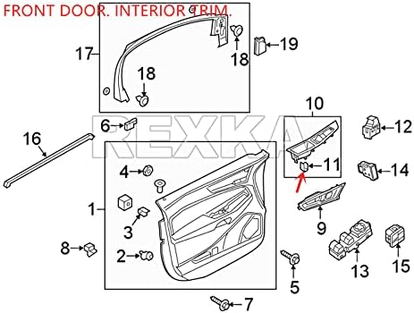 Rexka 30 piezas de consola central, radio, DVD, panel de salpicadero, clip de bisel, retenedor compatible con Ford Mercury Mustang Edge Escape