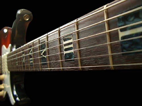Jockomo – Pegatina con incrustaciones de guitarra romana y perla negra
