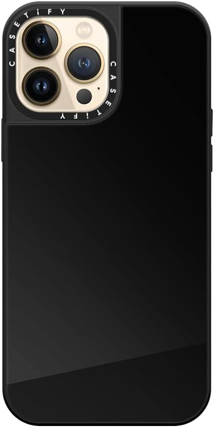 CASETiFY Mirror – Funda para iPhone 13 Pro Max protección contra caídas de 5 piescompatible con Magsafe – Negro sobre negro