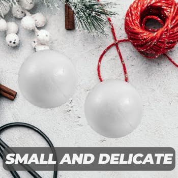 50 bolas de espuma para manualidades, bolas redondas de poliestireno de espuma blanca, bolas de espuma, bolas de decoración artística, bloques de