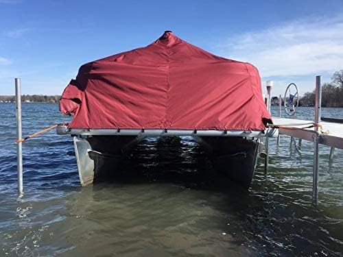 Bungee Line – Cuerda de amarre para barco, kit de amortiguador de muelle, paquete de 2 (40 pulgadas), accesorios para pontón, kayak, protección para