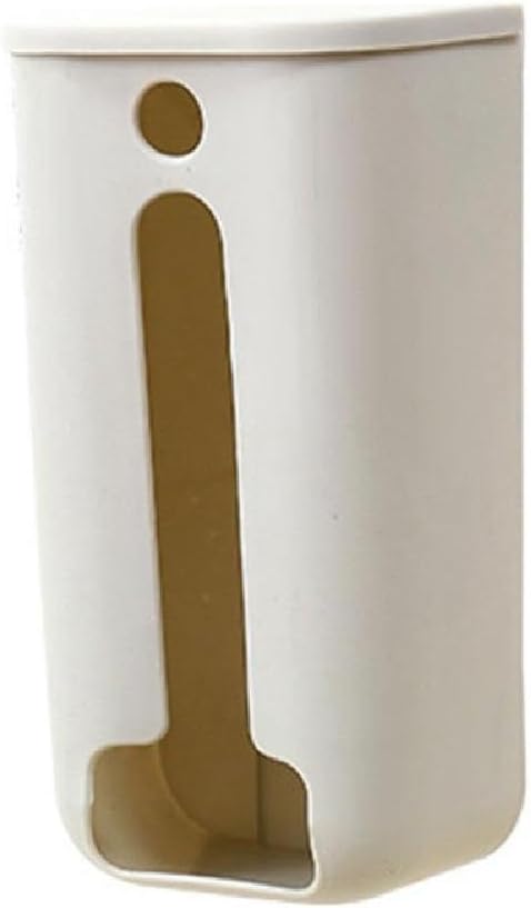 Dispensador de bolsas de basura, soporte de plástico para montaje en pared, organizador de armario de cocina, caja de almacenamiento para bolsa de