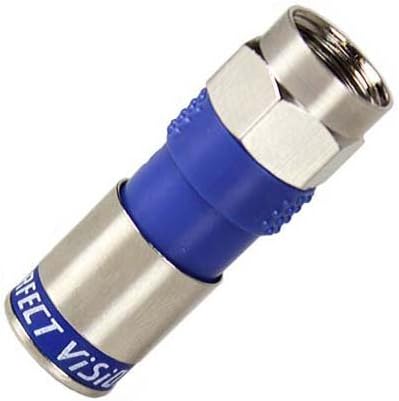 Conector coaxial PermaSeal Cable 2 Pack Digital Datos Audio Video Señal Coaxial Snap-In Enchufes Coaxiales, Grado Comercial