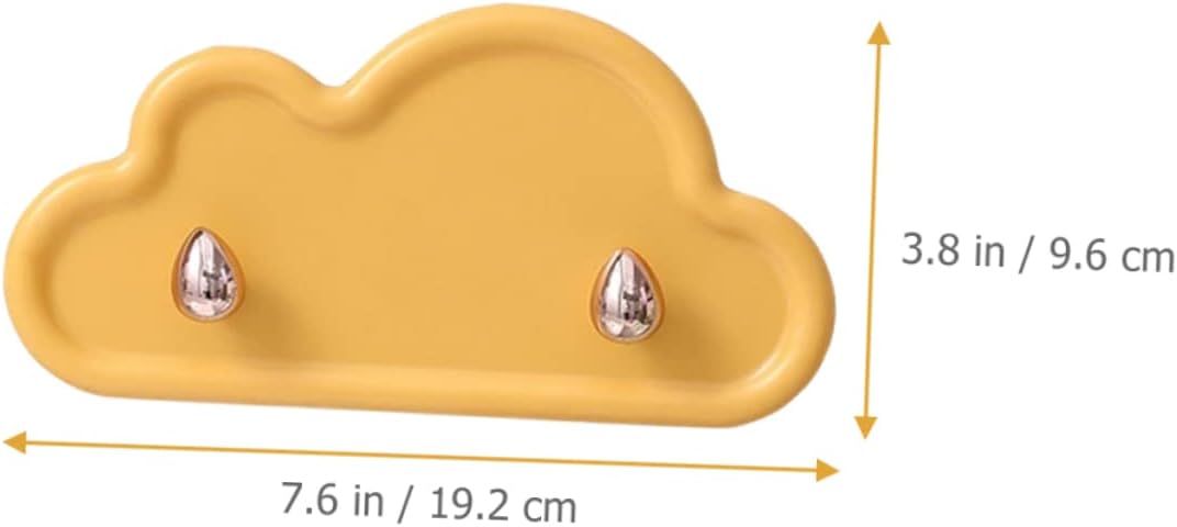 SEWOART Ganchos de almacenamiento con gancho de nube, ganchos de decoración para chaquetas, colgadores de pared de nube, ropa de baño, gancho para