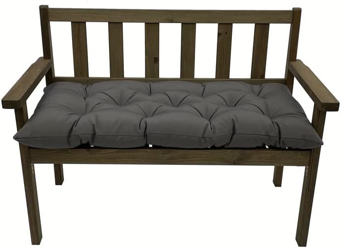SEAHOME Cojín de banco para interiores y exteriores, cojín de asiento impermeable para silla de exterior, cubículo, para tumbona, muebles de jardín,