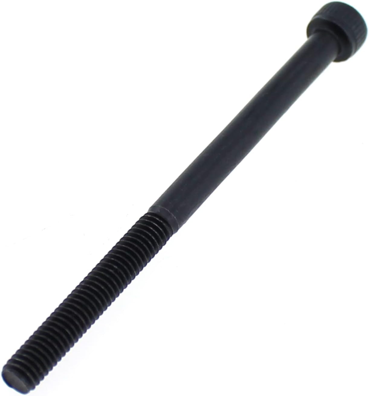 MTQY Perno de tornillo de máquina de cabeza hexagonal hexagonal de 2.362 in, perno de extensión cilíndrico de acero al carbono negro M4, 10 Uds