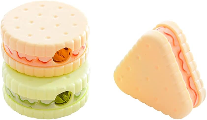 8 piezas de lindos sacapuntas de galletas para niños, niños y estudiantes de escuela primaria