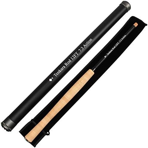 1213FT Tenkara Rod Kit 30T Fibra de Carbono telescópica Fly Fishing Rod Combo con Furled Line Moscas
