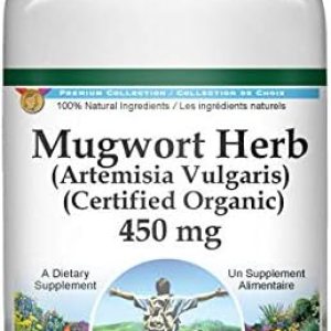 Hierba Artemisia Vulgaris (Orgánica Certificada) – 450 mg (100 Cápsulas, ZIN 517772) – Paquete de 2 Hierba Artemisia Vulgaris (Orgánica Certificada) – 450 mg (100 Cápsulas, ZIN 517772) – Paquete de 2