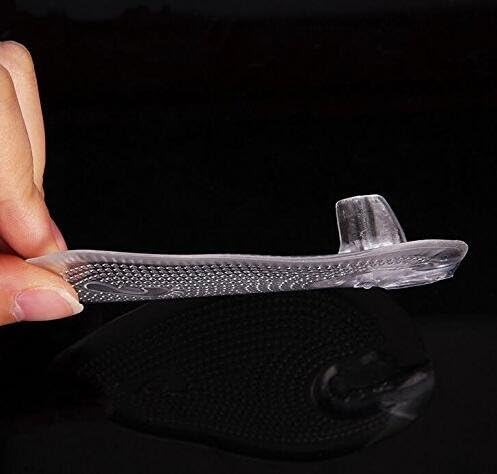 1 par de almohadillas de gel de silicona autoadhesivas para el antepié, almohadillas de agarre antideslizantes para alivio del dolor, plantillas