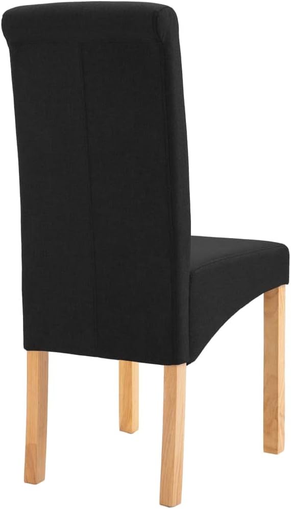 Dining Chairs 2 Pcs Black Fabric,Living Room Dining Chairs,Counter Dining Chairs Suitable for Daily Dining Or Special Events Such As Meetings,