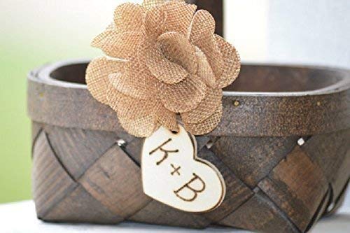Rustic Flower Girl Basket Country Flower Girl Basket Burlap Wedding Rustic Wedding Decor