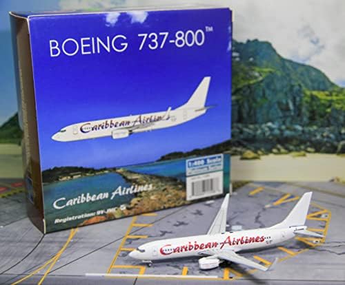 Phoenix Caribbean Airlines B737-800 9Y-JMC 1-400 DIECAST modelo de avión preconstruido