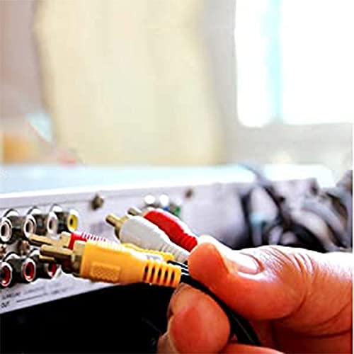Cable de audio y vídeo RCA bañado en oro MMx3, por iMBAPrice