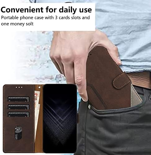 Case for Xiaomi Poco X3X3 ProX3 NFC, Business Splicing Leather Magnetic Credit Card Holder Kickstand Wallet Cover Case for Xiaomi Poco X3X3 ProX3