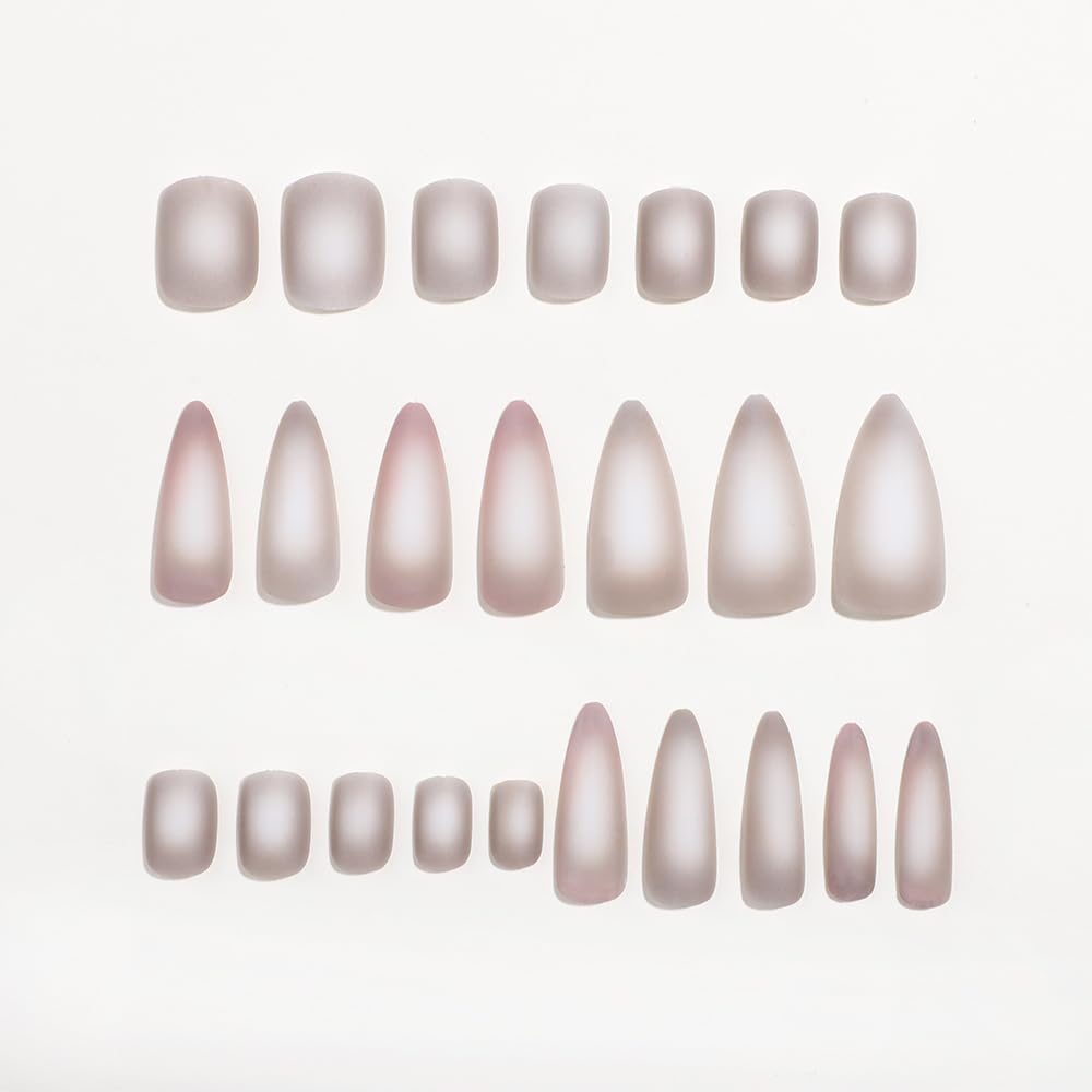 Uñas postizas a presión de Halloween, uñas postizas aterradoras con diseños de dientes de vampiro, uñas acrílicas de almendra y forma redonda, uñas