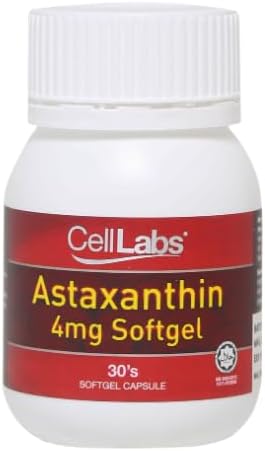 AstaReal Astaxantina Softgel (4 mg x 30 cápsulas), apoya la salud de los ojos, el cerebro y la piel, mejora el sistema inmunológico y la salud de
