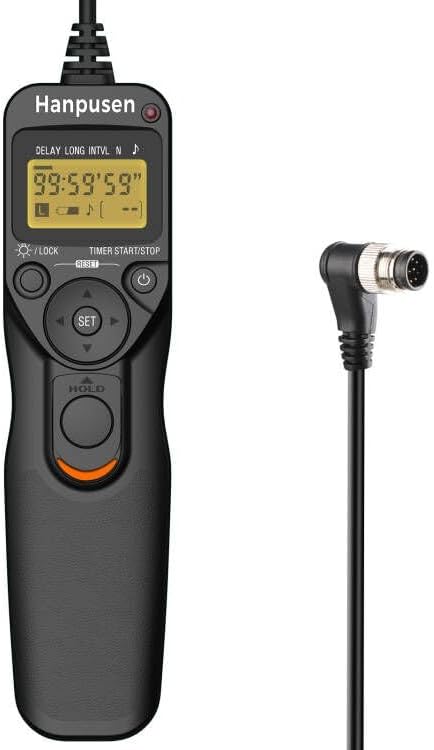Temporizador remoto para cámara, intervalómetro, disparador compatible con Nikon D3, D4, D4s, D5, D6, D850, D810, D800, D700, D500, D300, D200, F6,