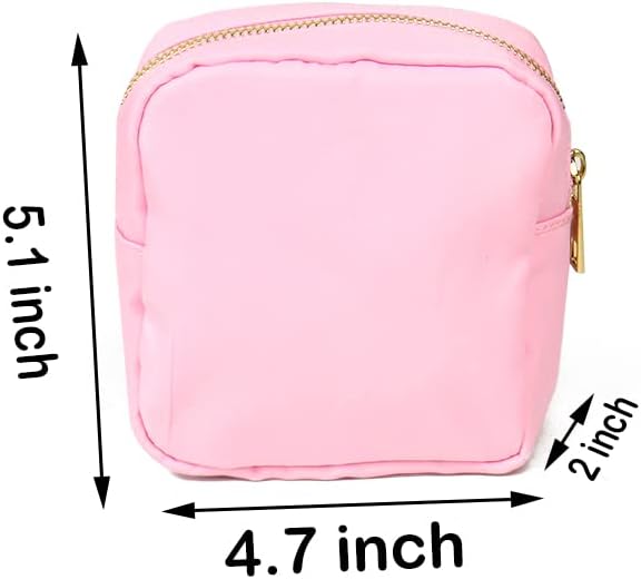 Kaymey Bolsa de cosméticos para maquillaje, bolsa de viaje de nailon, bolsa de cosméticos, rosado, s, Uso diario