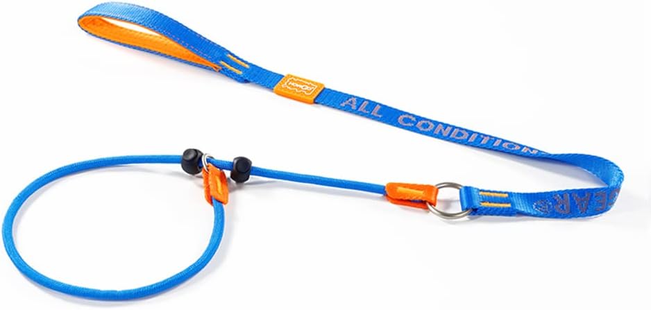 HOWGO Correa antideslizante para perro, correa de entrenamiento, correa y collar antideslizantes sin tirones, resistente y duradera, mango