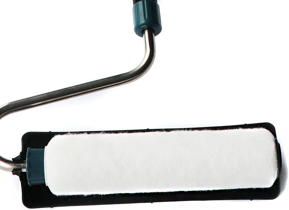 Herramienta de pintura profesional de 180 grados con brazo de rodillo giratorio con poste de extensión de 11 pulgadas para equipos de pulverización