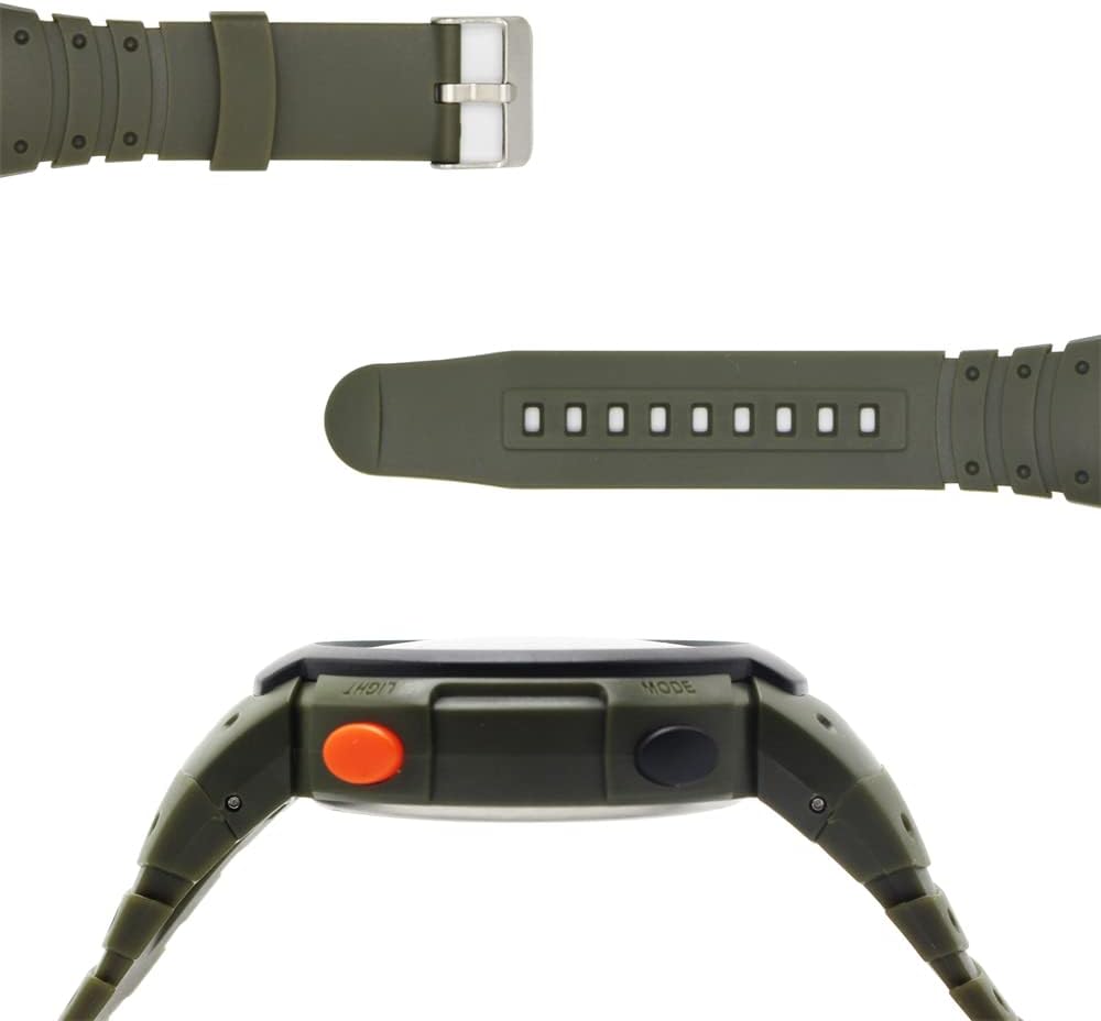 Reloj deportivo impermeable para hombre al aire libre LED electrónico multifunción 12H  24H hora militar 164FT 50M resistente al agua fecha