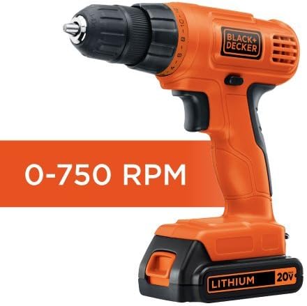Black + Decker – Taladro inalámbrico (20 V MAX)